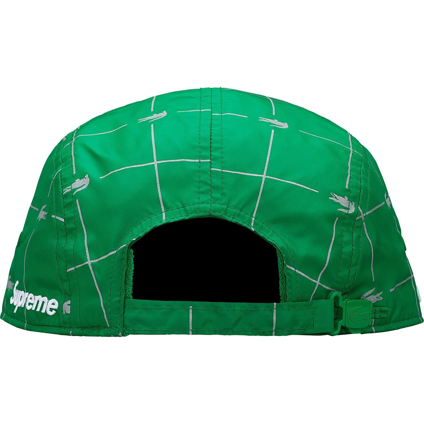 Supreme®/LACOSTE Reflective Grid Nylon Camp Cap view 15